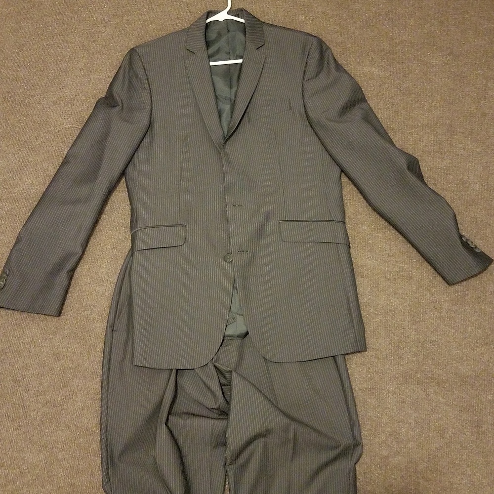 Kenneth Cole Reaction Gray pinstripe suit